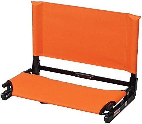 The Stadium Chair Company - Extra Wide Gamechanger Lightweight Folding Bleacher Seat, Orange, SC2W-COMPLETE:OR