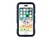 Griffin Survivor Extreme iPhone 8 Rugged Case - Impact Resistant Case with Holster, Navy/Tint