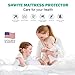 Shwite Premium Hypoallergenic Waterproof Mattress Protector Qween Size, Breathable Soft Cotton Terry Surface, Vinyl Free