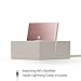 Native Union Dock+ Weighted Charging Dock with [Apple MFi Certified] Reinforced Lightning Cable for iPhone/iPad (Stone)