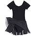 Arshiner Girls' Dance Leotard Ruffle Sleeve (130(Age for 5-6Y), Black(FBA)) Black(fba) 13(Age for 5-6Y)