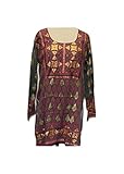 Indian Tunic Top Womens Kurti Printed Blouse India Clothing