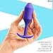 b-Vibe Snug Plug 2, Weighted Silicone Butt Plug, Beginner Anal Plugs - Sex Toys for Adults, 114g (Purple)