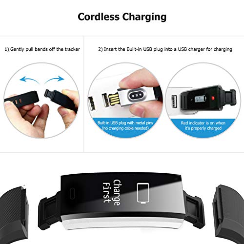 Letsfit Fitness Tracker HR, Activity Tracker Watch with Heart Rate Monitor, Pedometer, Sleep Monitor, 14 Sports Modes, Step Counter, Calorie Counter, IP67 Waterproof Fitness Watch for Kids Women Men - Thumbnail 6
