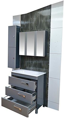 32 Socimobel Yane 3 Drawer Bathroom Vanity Forja 59 Finish