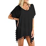 Chenghe Womens Roomy Tassels Chiffon Bikini Cover Ups