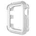 Compatible with iWatch Case 38mm,Shock Proof Bumper Cover Scratch Resistant Protective Rugged Case Replacement for iWatch Series 3, Series 2, Series 1 38mm, Grey/White