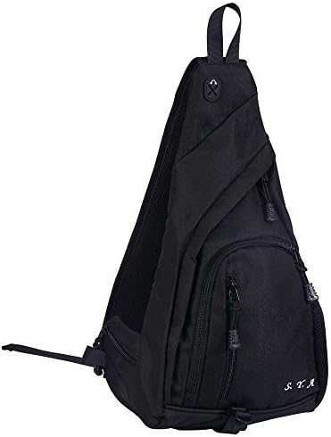 Sling Crossbody Backpacks Chest Shoulder Bags Multi-Use Daypacks Outdoor Travel Hiking Biking Fitness Bags with a Regular Disposal Plastic Water Bottle Pouch