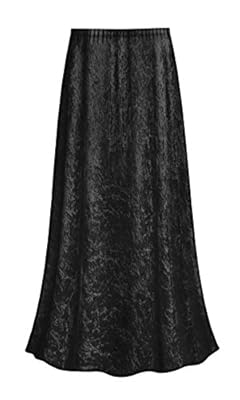 Sanctuarie Designs Black Plus Size Crush Velvet Supersize Skirt