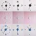 Kungfu Mall DIY Design Art Foam Sponge Digit Wall Clock Black