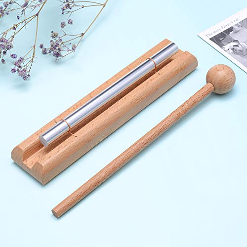Solo Zenergy Chime for Teachers' Classroom Management, Meditation, Meeting, and Sound Therapy, Includes Wood Mallet