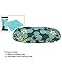 JAVOedge Blue Cherry Blossom Print Eyeglass Clam Shell Style Case with Bonus Microfiber Glass Cleaning Cloth