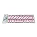 Bluetooth Keyboard Wireless Portable Roll Up Keyboard Waterproof Silicone Silent Typing for Laptop Smartphone PC - Pink