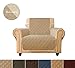 Ameritex Chair Cover, Reversible Quilted Furniture Protector, Ideal Chair Slipcovers for Pets & Children, Water Resistant, Will Keep Your Couch Stain, Dirt&Scratches-Free (Style2 Beige, 23'')