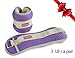 SHOUNg Adjustable Exercise Ankle Weight - Reflective Ankle Weights for Exercise - Hand Weights for Walking - Kids Weight Lifting - Hand Weights for Walking and Gym for Sale, Purple 3 Pound/A Pair