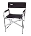 Earth “Extra Heavy Duty” Folding Director’s Chair w/ Extra Heavy-Duty, Steel Reinforced Frame — Foam Arm Rests for Comfortthumb 3