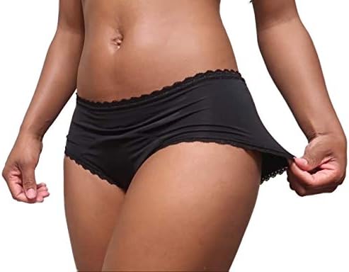 Lilova Period Panties Heavy Flow Menstrual Underwear Teen Women Black Hipster