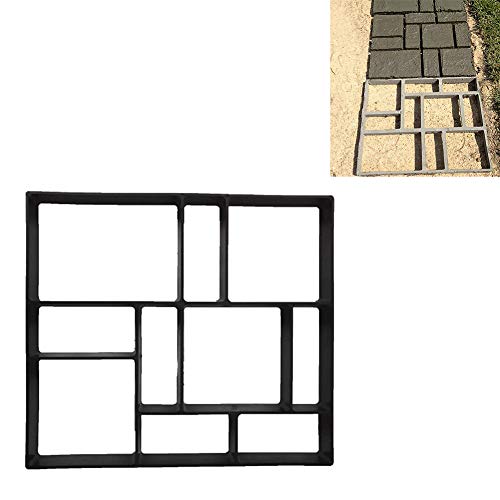 Pavement Mold Garden Walk Pavement Concrete Mould DIY Manually Paving Cement Brick Stone Road Concrete Molds Pathmate Moulds 7 Type 1pc