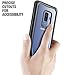 Poetic Galaxy S9 Plus Case, Guardian [Scratch Resistant Back] [360 Degree Protection] Full-Body Rugged Clear Hybrid Bumper Case with Built-in-Screen Protector for Samsung Galaxy S9 Plus Blue