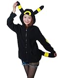TEE Costumes Women's Animation Designed Zip up Costumes Hoodie