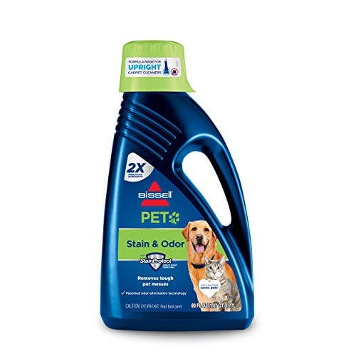 BISSELL 2X Pet Stain & Odor Full Size Machine Formula, 60 ounces, 99K5A, Pet Carpet Shampoo