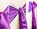 Spring Rose(TM) Purple Wedding Satin Chair Sashes(set of 10). These Are a Wonderful Decoration for Your Chairs. Be Sure and Add Them to Your List of Party Supplies.