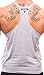 Iwearit Y-Back Muscle Tanktop L-Grey Made in USA