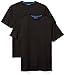 Amazon Essentials Men's Performance Short-Sleeve T-Shirts, Pack of 2, Black/Black, XX-Large