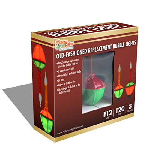 Holiday Bright Lights Christmas Bubble Light Set, Multicolor Bulbs