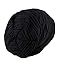 Spring Fever Men Women Adults Unisex All Season Slouchy Skull Cap Wrinkled Hat Lightweight Beanie Black