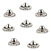 Silver Beyblade Metal Face Bolts / Beyblade Metal Tips (8 Metal Performance Tips / 5 Metal Facebolts) Compatible With Takara Tomy and Hasbro Beyblades