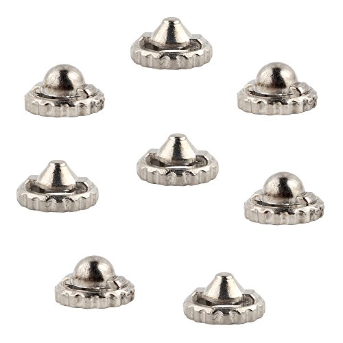 image for Jenoco Silver Beyblade Metal Face Bolts / Beyblade Metal Tips (8 Metal
