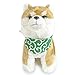 BuryTony kawaii Japan Shiba Inu Stuffed Animal Sitting Shiba Dog with Neckerchief 13