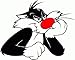 Sylvester Cartoon Car Bumper Sticker Decal 5