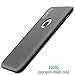 FlexGear Case for iPhone X 360 Slim Hard Case w Soft Touch Coating and Glass Screen Protector, Designed for iPhone X (Matte Black)