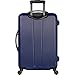 Nautica Ahoy Hardside Expandable 4-Wheeled Luggage-28 Inch Checked Size, Navy/Yellow, 28