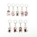 Bowinr Hetalia: Axis Powers Keychain, Japanese Anime Axis Powers Hetalia Kawaii Acrylic Keyring for Kids, Teens, Adults, and Anime-Fans( 9 Pack)
