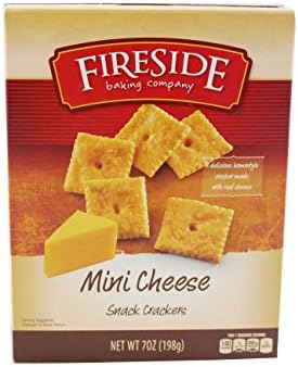 Fireside Cheddar Cheese Crackers, 7 oz Box (Pack of 2)