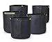 247Garden Aeration Fabric Pots/Plant Grow Bags w/Handles (Multi-Pack) (5-Gallon, Black w/Short Handles)thumb 4