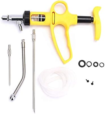 Amazon Com Injection Vaccinator Gun Sevenmore 5ml Continuous Injection Vaccinator Needle Gun Cattle Goats Sheep With 70cm Tube Syringe Home Improvement
