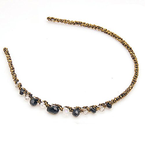 Casualfashion 6Pcs Sparkly Girls Women Rhinestone Headbands Beaded Crystal Hair Band