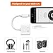 Headphone Adapter for iPhone Adapter 3.5mm Jack Charging Audio 2 in1 Jack Audio to 3.5mm Dongle Aux Splitter Converter Adaptor Cable Compatible with iPhone Xs Max XR X 8 7 Plus for iOS 10.3 or Higher