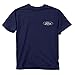 Buck Wear Men's Ford - Barbed Flag Cotton T-Shirt, Navy, Large