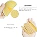 Facial Sponge Compressed,120 Count PVA Professional Makeup Removal Round Face Wash Sponges Spa Pads Exfoliating Cleansing for Women,Yellow
