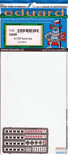 EDU32899 1:32 Eduard Color PE - B-17E B-17F Flying Fortress Bomb Rack Detail Set (for use with the HK Models kit) MODEL KIT ACCESSORY