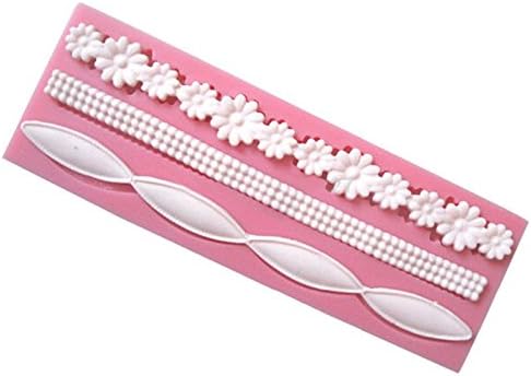 Eworld - Pearl Flower Silicone Mold - Beautiful Necklace Fondant Sugar Candy Cake Decorating Mould