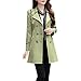 FancyStar Women's Double-Breasted Slim Autumn Long Trench Coat