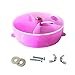 AZXAZ Parrot Foraging Toy Food Ball Rotate Bird Feeder Hanging Intelligence Toy Acrylic Cage Feeding Bowl with Separated Compartment Diameter 13cm (Purple)thumb 2