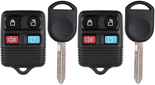SCITOO Replacement fit 315MHz Keyless Entry Remote Key Fob with Uncut Ignition Key Ford Lincoln Mercury Series