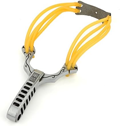 Outdoor Slingshot Stainless Steel Catapult Professional Hunting Games Sling Shot (No.4)